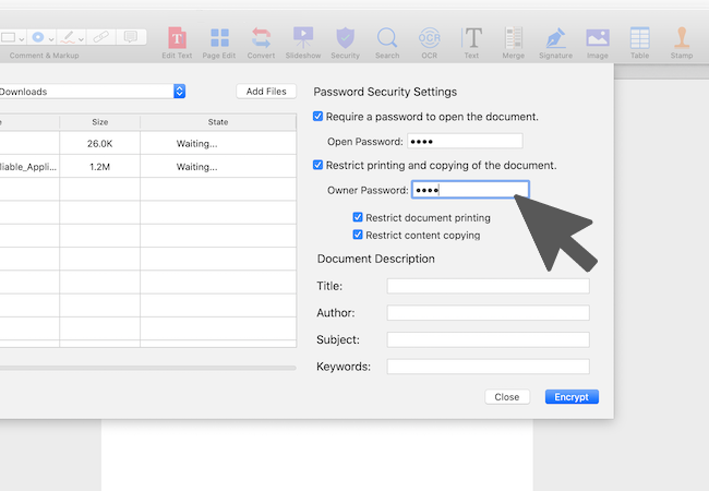 PDF　パスワード